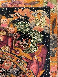 Thangka Painting Of Mandala, With [polyester Brocade Brocade]