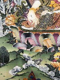 Thangka Painting Of White Tara, Lamas Art, [24 Carat Gold], Tradition Color