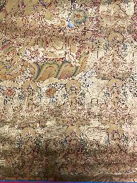 Thangka Painting Of Green Tara, Lamas Art [24 Carat Gold Full Gold]