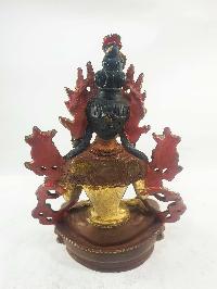 Buddhist Statues Of White Tara, [partly Gold Plated], [painted Face]