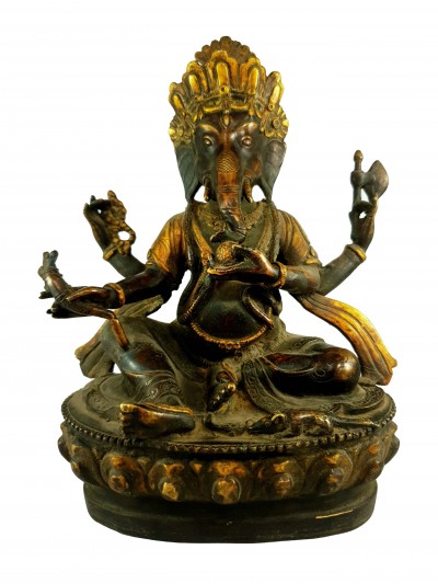 Buddhist Statue Of Ganesh, [antique Finishing]