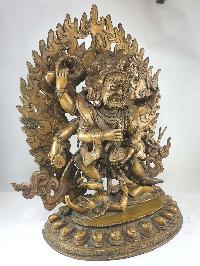 Buddhist Statue Of Mahakala 6 Arms, [bronze]