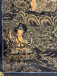 Buddist Hand Painted Thangka Of [white Tara], [real Gold], Lamas Art