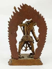 Buddhist Miniature Statue Of Vajrayogini, [chocolate Oxidized]