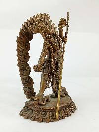 Buddhist Miniature Statue Of Vajrayogini, [chocolate Oxidized]