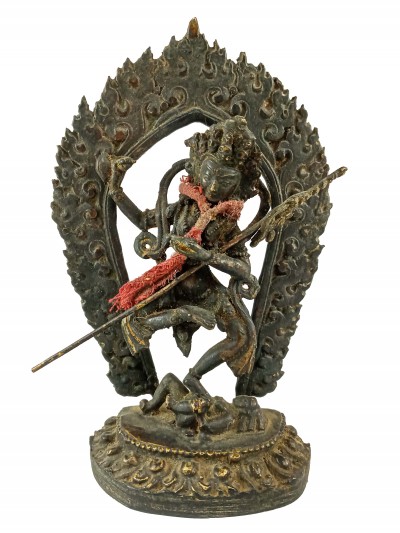 Buddhist Statue Of Vajravarahi - Dorje Phagmo Yogini, [antique Finishing]