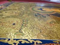 Buddhist Hand Painted Thangka Of Shakyamuni Buddha, [real Gold], Lamas Art