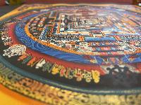 Buddhist Hand Painted Thangka Of Kalachakra Mandala, Lamasart], [square Mandala]