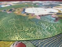 Buddhist Hand Painted Thangka Of Chenrezig, [real Gold], Lamas Art