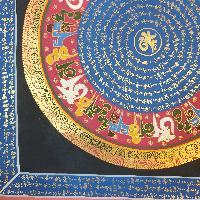 [stock Clearance], Hand Painted Mantra Mandala, [square Mandala]