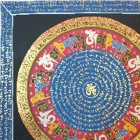 [stock Clearance], Hand Painted Mantra Mandala, [square Mandala]