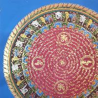 [stock Clearance], Hand Painted Mantra Mandala, [heavily, [square Mandala]