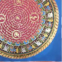 [stock Clearance], Hand Painted Mantra Mandala, [heavily, [square Mandala]
