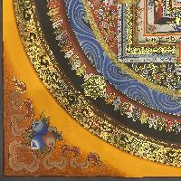 Buddhist Hand Painted Thangka Of Mandala, Lamas Art, [square Mandala]