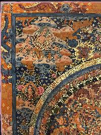 Buddhist Hand Painted Thangka Of Mandala, Lamas Art