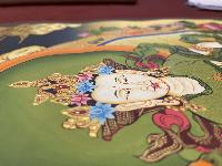 Buddhist Hand Painted Thangka Of Vajrasattva, [real Gold], Lamas Art