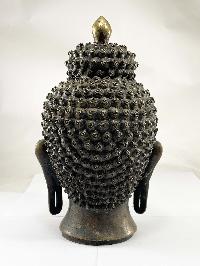 Statue Of Buddha Head [oxidized], [last Piece]