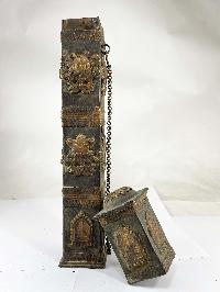 Hand Beaten Metal Incense Holder, Copper Antique Finishing