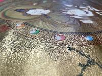 Buddhist Hand Painted Thangka Of Vajrasattva, [real Gold], Lama`s Art