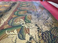 Buddhist Hand Painted Thangka Of Jambhala: Namtose Vaisravana, [real Gold], Lamas Art