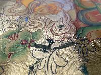 Buddhist Hand Painted Thangka Of Pancha Jambhala, [real Gold], Lama`s Art