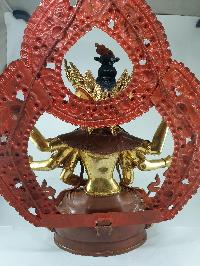 [traditional Style] Of Namgyalma, [partly Gold Plated] With Color Painted Background