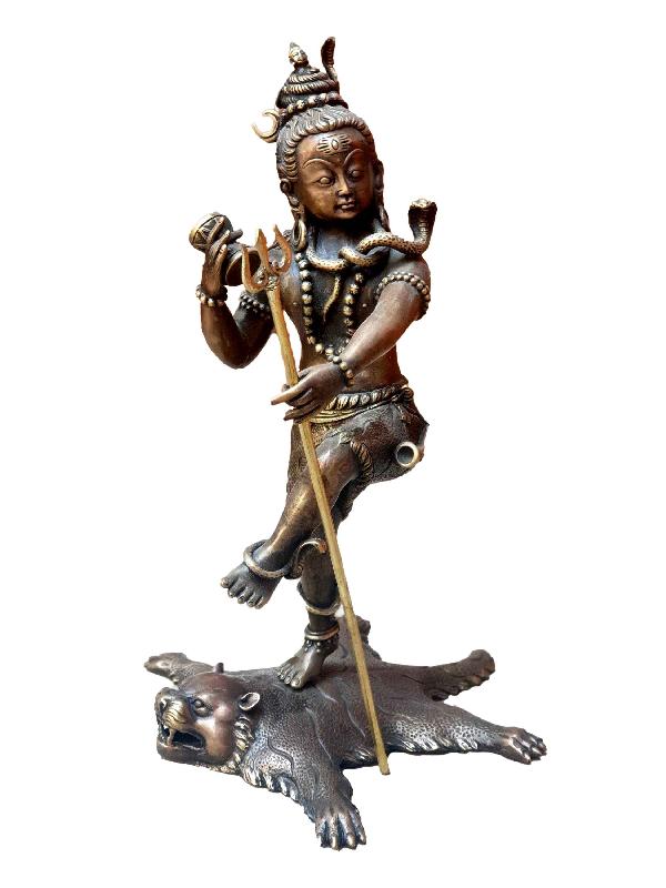 [hq Brass] Statue Of Dancing Shiva, Mahadev, Nataraja, [antique Finishing]