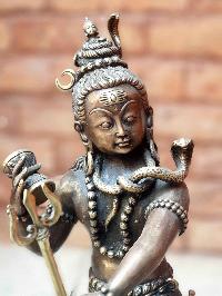 [hq Brass] Statue Of Dancing Shiva, Mahadev, Nataraja, [antique Finishing]