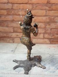[hq Brass] Statue Of Dancing Shiva, Mahadev, Nataraja, [antique Finishing]