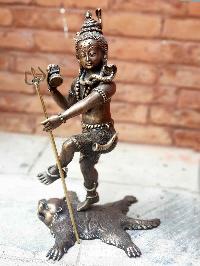 [hq Brass] Statue Of Dancing Shiva, Mahadev, Nataraja, [antique Finishing]