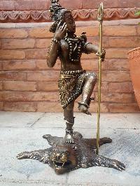 [hq Brass] Statue Of Dancing Shiva, Mahadev, Nataraja, [antique Finishing]