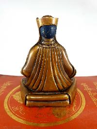Buddhist Statue Of Gampopa, [chocolate Oxidized]