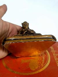 Buddhist Statue Of Gampopa, [chocolate Oxidized]