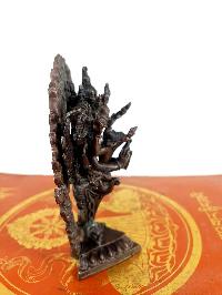 Buddhist Statue Of Vajrakilaya - Dorje Phurba Phurba Mahakala, [chocolate Oxidized]