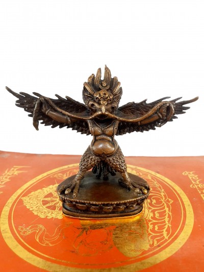 Buddhist Statue Of Garuda, [chocolate Oxidized]