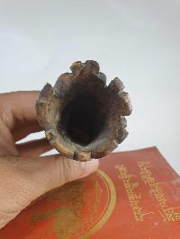 Tibetan Horn [bone] Stamp, [vajravarahi - Dorje Phagmo Carved]