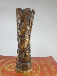 Tibetan Horn [bone] Stamp, [vajravarahi - Dorje Phagmo Carved]