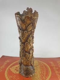 Tibetan Horn [bone] Stamp, [mahakala Carved]