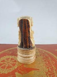 Buddhist Ganesh Carved In Yak Bone, On A Wooden Stand