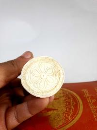 Tibetan Horn [bone] Stamp, [lotos Design]