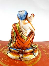 Resin Statue Of Milarepa [traditional Color Painted], [white Orange]