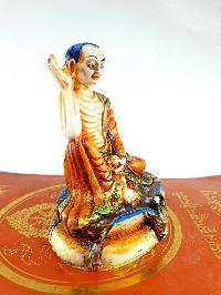 Resin Statue Of Milarepa [traditional Color Painted], [white Orange]