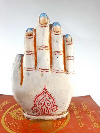 Resin Statue Of Ganesh [traditional Color Painted], [white And Blue]
