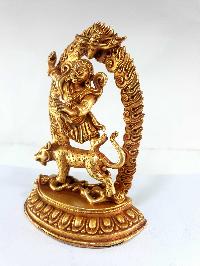 Buddhist Statue Of Dorje Drolo, [full Gold Plated], [fine Quality]