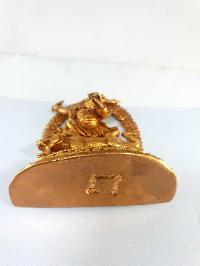 Buddhist Statue Of Dorje Drolo, [full Gold Plated], [fine Quality]