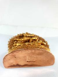 Buddhist Statue Of Yamantaka And Consort [shakti], [full Gold Plated], [fine Quality]