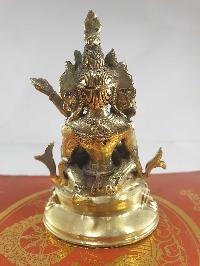 Buddhist Statue Of Aparimita With Consort [shakti], [glossy], [free Patina Finishing], [choice Of Material], Chepame, Amitayus