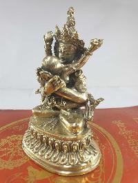 Buddhist Statue Of Vajradhara With Consort [shakti], [glossy], [free Patina Finishing], [choice Of Material]