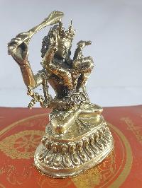 Buddhist Statue Of Manjushri With Consort With Consort, [shakti], Yab-yum, [glossy], [free Patina Finishing], [choice Of Material]