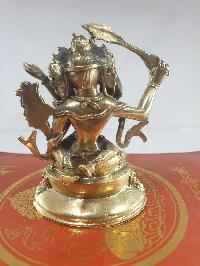Buddhist Statue Of Manjushri With Consort With Consort, [shakti], Yab-yum, [glossy], [free Patina Finishing], [choice Of Material]
